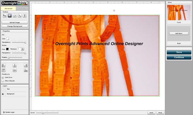 Overnight Prints Advanced Designer