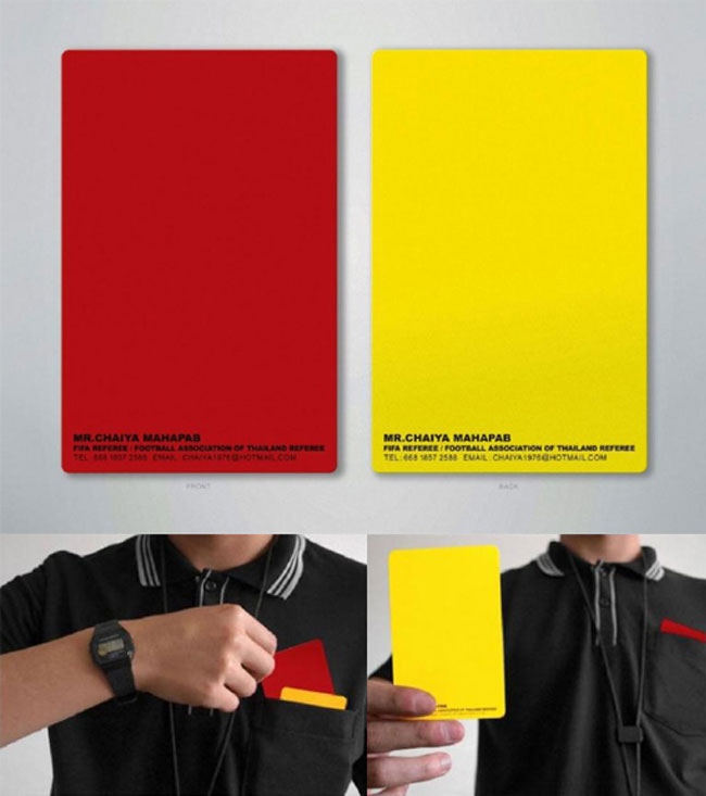 Football Referee Business Card