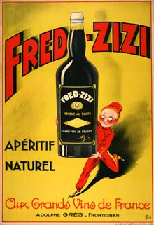 Fred zizi vintage poster