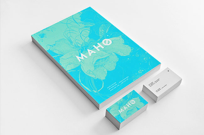 Flat design Maho business card