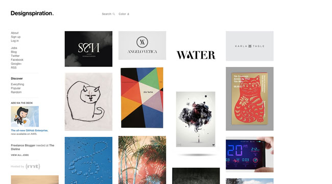 Graphic design blog Designspiration