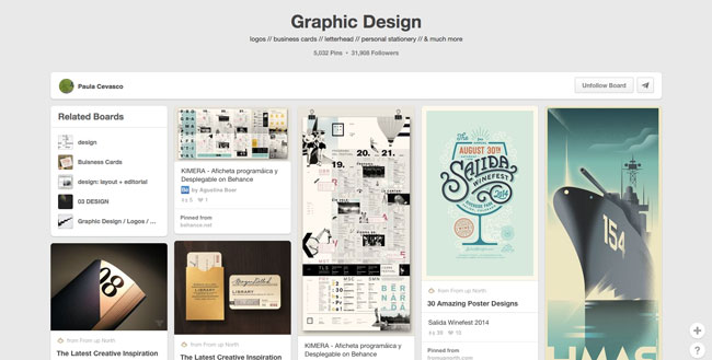 Pinterest board design Paula Cevasco