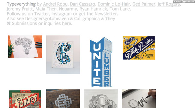 Tumblr graphic design Typeverything