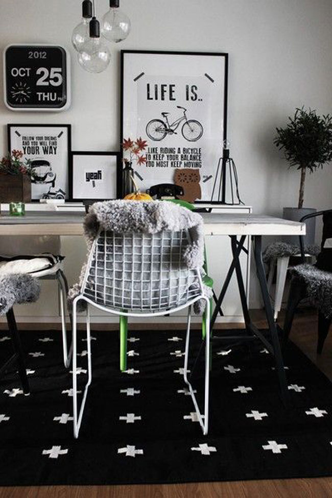 Motivational workspace printed posters Life is like riding a bicycle