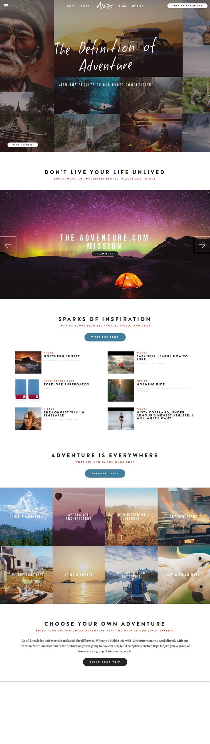 Adventure website