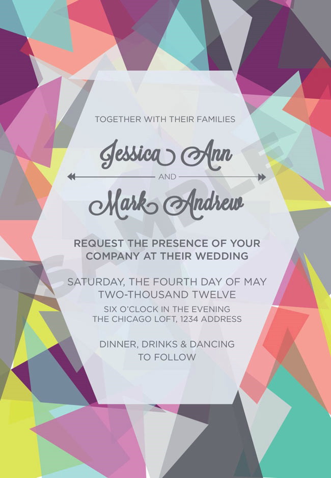 wedding invitation by 33WestDesign Etsy