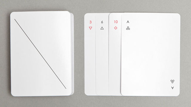 Good design Iota Playing Cards minimalist
