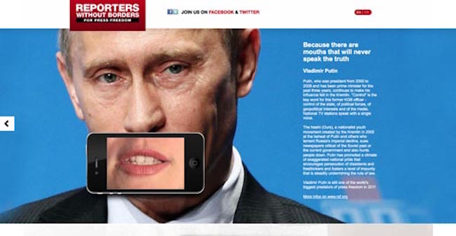 Vladimir Poetin ad