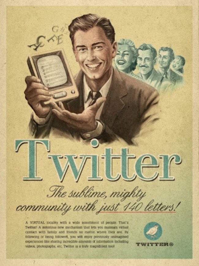 Twitter Retro Poster