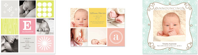 Example Birth card designs