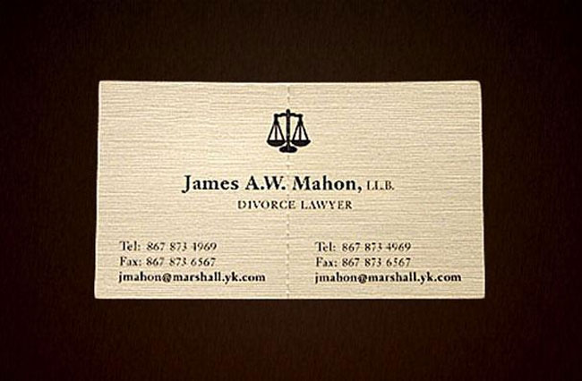 Divorce lawyer Business Card