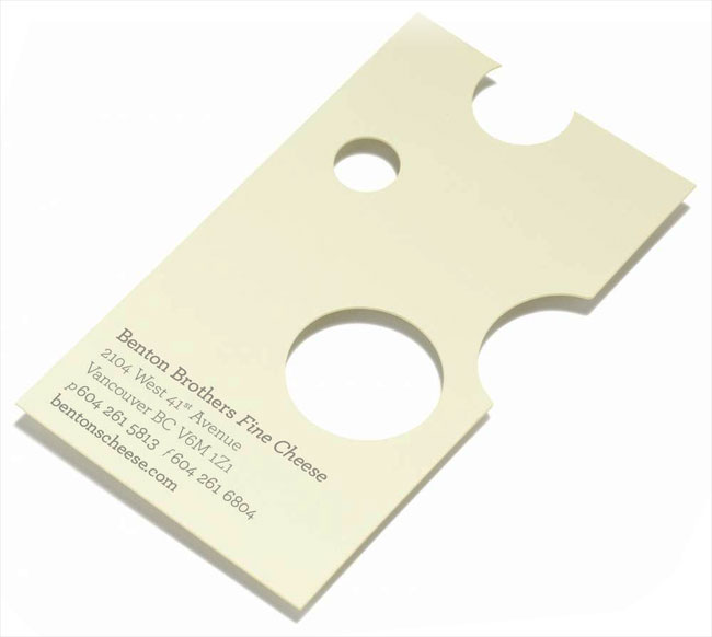 Swiss Cheese Business Card