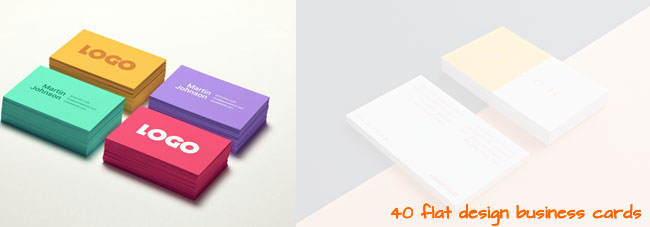 40 Flat Designs: Inspiration For Business Cards