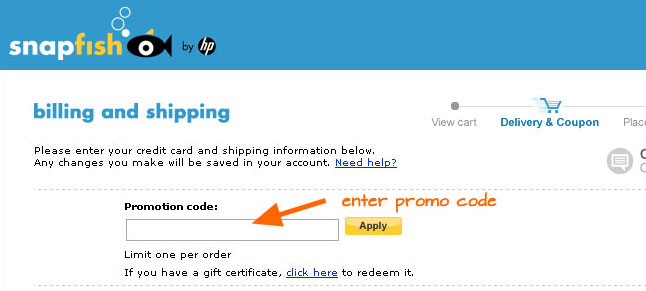 Enter Snapfish Coupon