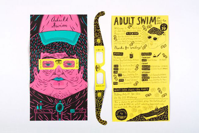 Brochure design ideas Adult Swim Comic con