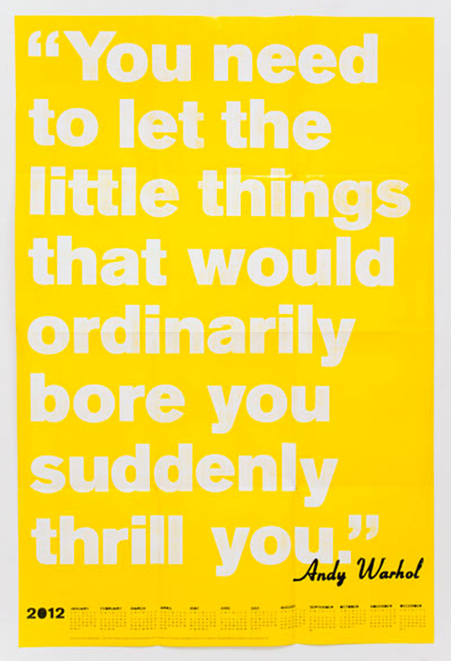 Motivational workspace printed posters Andy Warhol