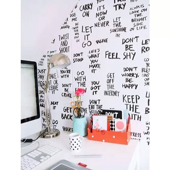 Motivational workspace printed posters Life's what you make it