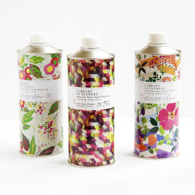 Library of Flowers packaging