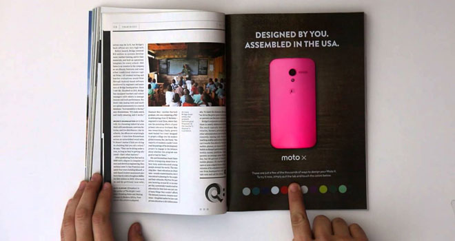 Motorola Moto X interactive ad