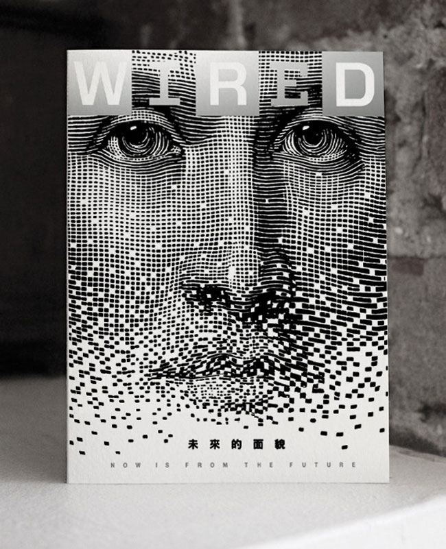 Digital printing example Wired magazine