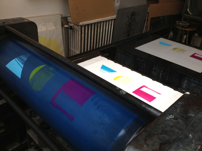 Offset lithographic printing example